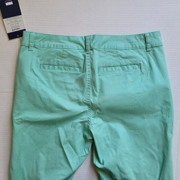 Bandolino pants Anklette style mint green stretch slim fit size 6 New with tags - Picture 8 of 14